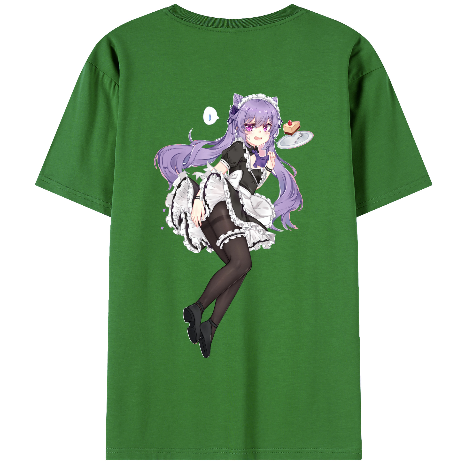 げんし神 刻晴 こくせい genshin Kokusei レディース半袖Tシャツ(バックプリント)